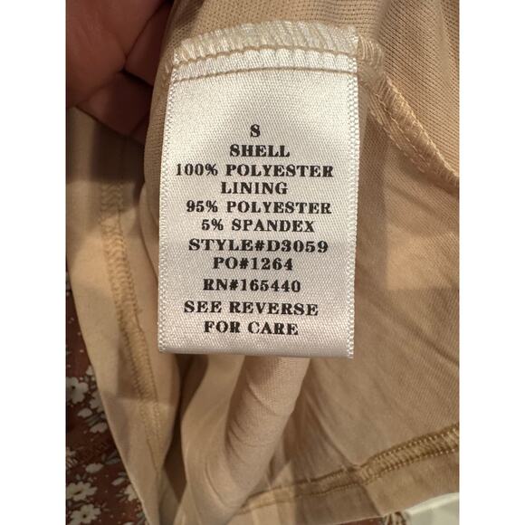 New Romantic Vine Tree Smocked Brown Floral Mini Dress Small - Picture 5 of 7